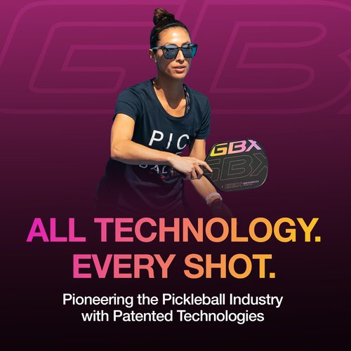 Gearbox GBX Quad Mod 14mm Pickleball Paddle – Textured Glass Fiber Face, Enhanced Spin & Control, PU Molded Handle, 14mm Poly Core – Lightweight, Durable, High-Performance Paddle