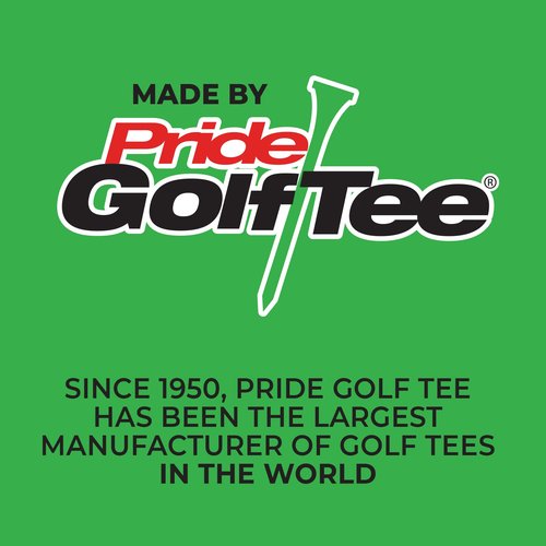 PRIDE GOLF TEE Golf Spikes 30 Count Golf Tees, White, 2.75 US