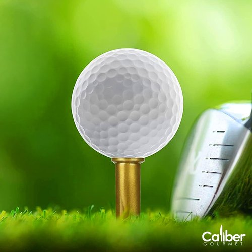 Caliber Gourmet Bullet Shaped Tactical Golf Tees System, Pack of 50 – Professional Gifts for Golfers, Unique Christmas Gift, Tee Accessories, Cool Stuff for Golfers, Novelty Golf Tees for Men