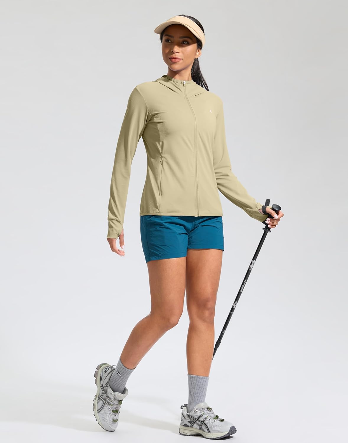 Soothfeel Women's Sun Protection Hoodie Jacket - Lightweight UPF 50+ Long Sleeve for Outdoor Hiking