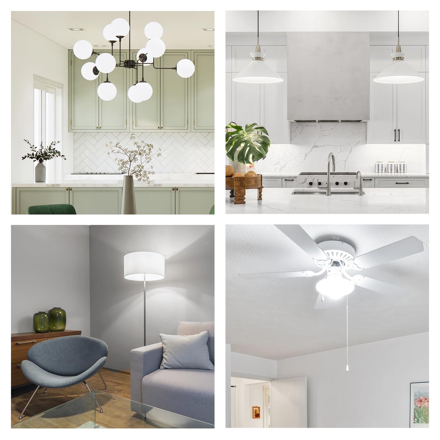 BUBO LED Refrigerator Light Bulb 40 Watt 120V, Fridge Light Bulb Daylight 5000K Waterproof, A15 Applicance Bulb for Freezer, E26 Medium Base, Non-Dimmable, 2 Pack