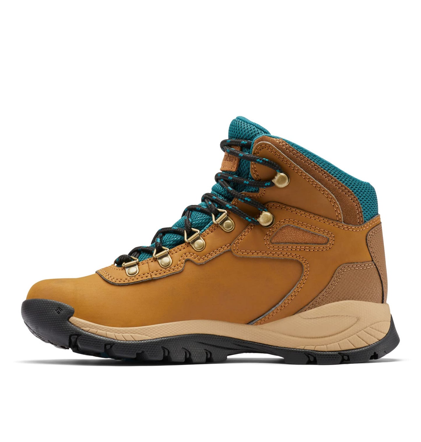Columbia Womens Newton Ridge Lightweight Waterproof Hiking Boot, Elk/River Blue, 8