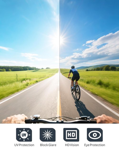 KALIYADI Polarized Sunglasses - UV400 Protection for Men | Ideal for Cycling and Running