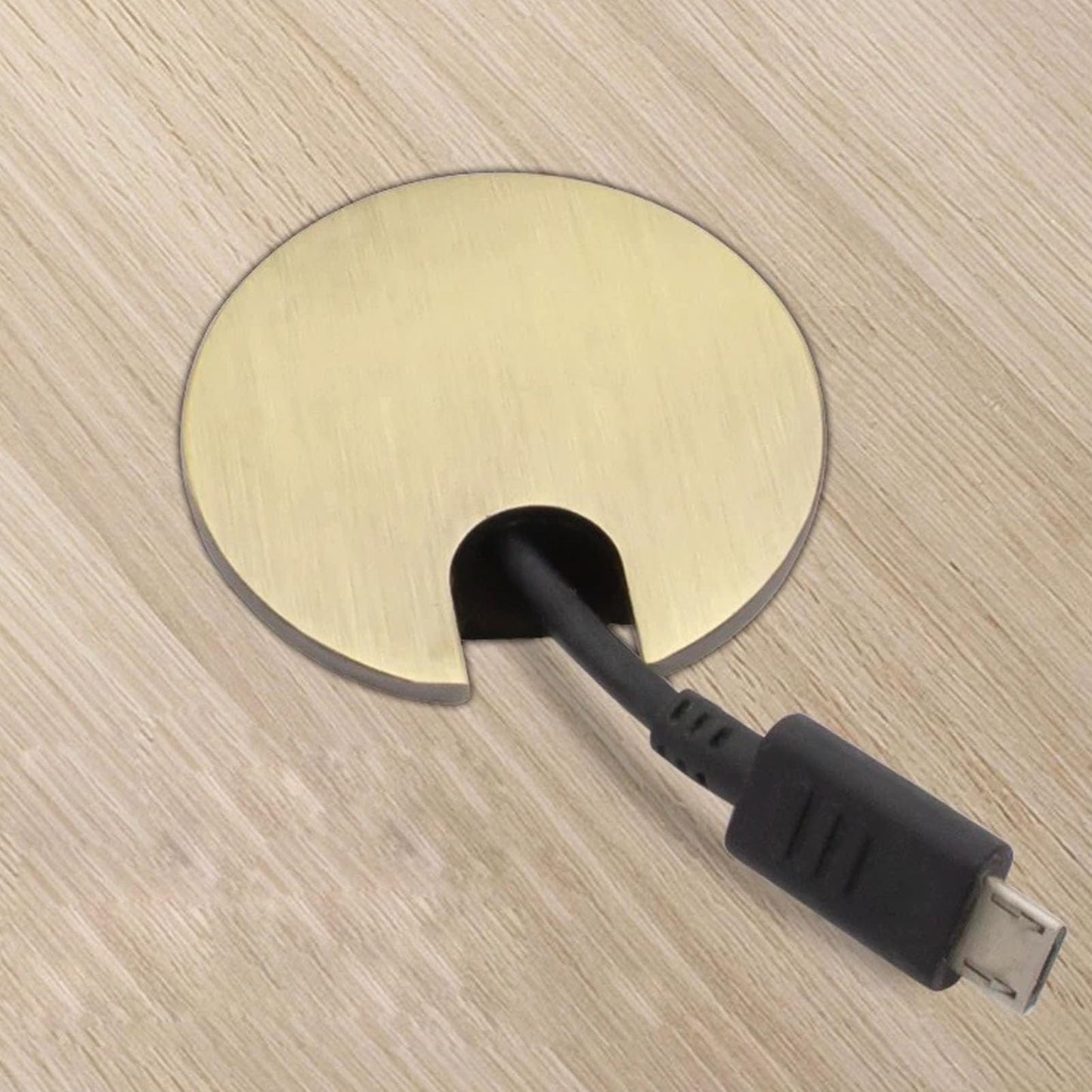 TuTuYa 4PCS Desk Grommet, Bronze Desk Grommet 1-3/8 Inch(35mm) Desk Cable Grommet Desk Cable Hole Covers with Hole Saw, Ideal Solution for Office and Home Table Cable (Bronze,1-3/8 Inch)