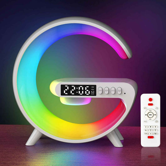 Kangtaixin Wake Up Light Sunrise Alarm Clock for Kids, Bedside Night Lamp with Sunrise Simulation, Sleep Aid, Snooze, Bluetooth Speaker, Nightlight for Bedroom Ideal for Birthday, Christmas Gift