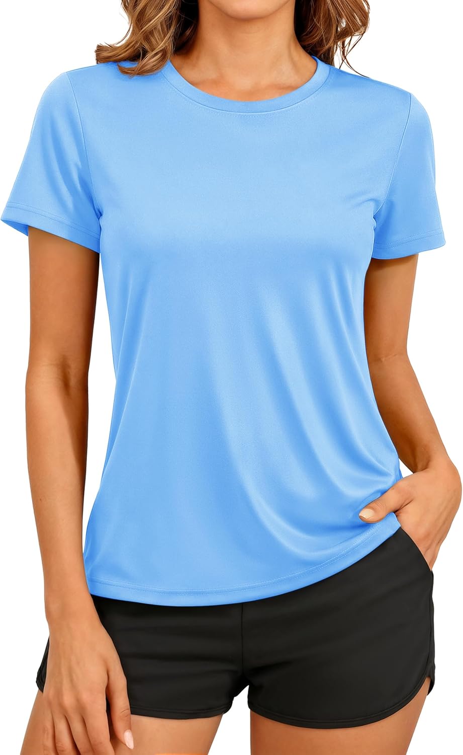 TACVASEN Women's Athletic Workout Shirt - UPF 50+ Sun Protection, Quick Dry Gym Tee | Perfect for Running
