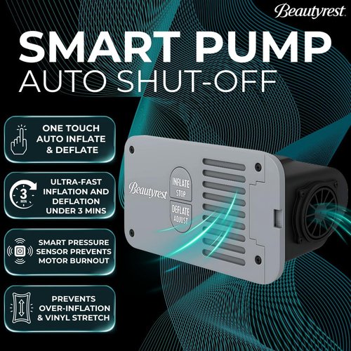Beautyrest Luxaire Air Mattress - Full Size 20 Inch Height with Cool Vent Top & Smart Pump