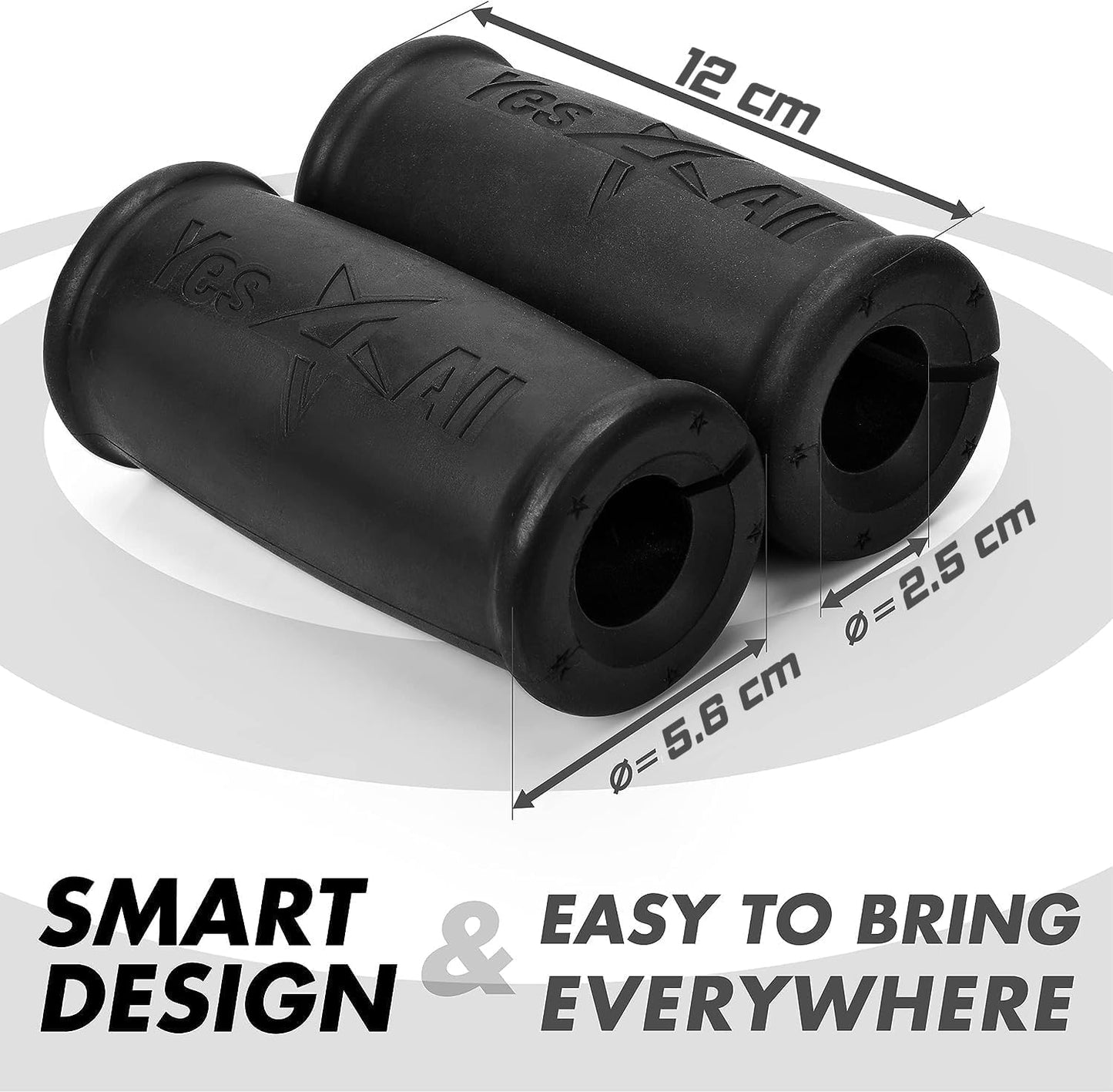 Yes4All Standard Straight Barbell 60 inch & Xtreme Grip For Workout