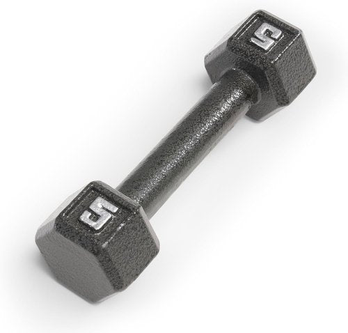 Marcy Cast Iron Hex Dumbbells - Individual Weights from 3 lb to 100 lb for Optimal Strength Training