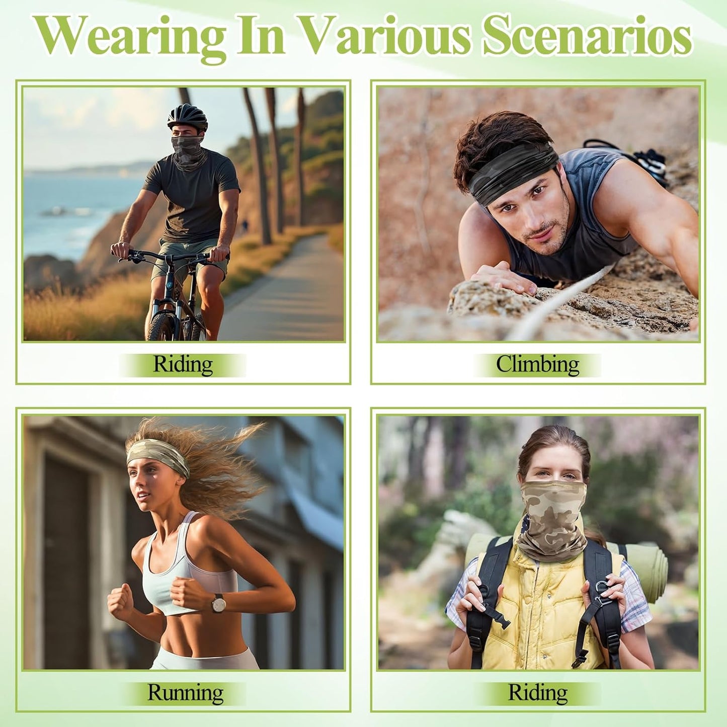 SATINIOR Camo Neck Gaiter - UV Protection Cooling Face Mask for Men & Women | Breathable Sun Hood
