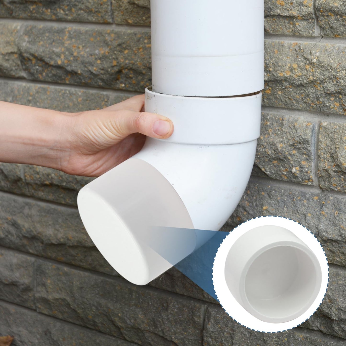 Qjaiune 2 Pack 3 Inch PVC Cap, SCH40 PVC Pipe End Cap Fitting Furniture Grade PVC Pipe End Cap Plug Adapter, White PVC Pipe Plug Socket Fittings for Build PVC Furniture DIY Garden Shelf