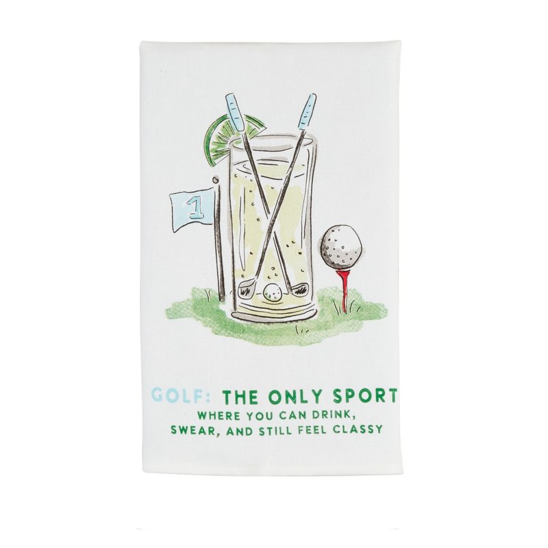Mud Pie Golf Only Pro Shop Towel; 26" x 16 1/2"