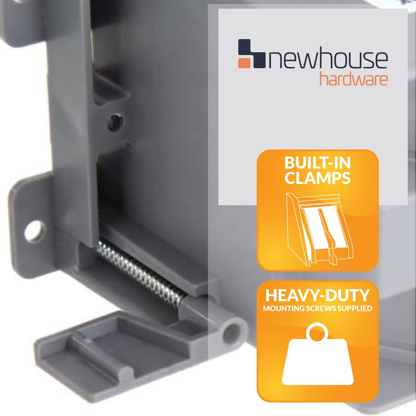 Newhouse Hardware 1-Gang PVC Old Work Electrical Outlet Box (48-Pack) | 14 cu. in. Plastic Junction Box for Switches, GFCI, or Duplex Receptacle Outlet | Old Work Electrical Box for Home Improvement