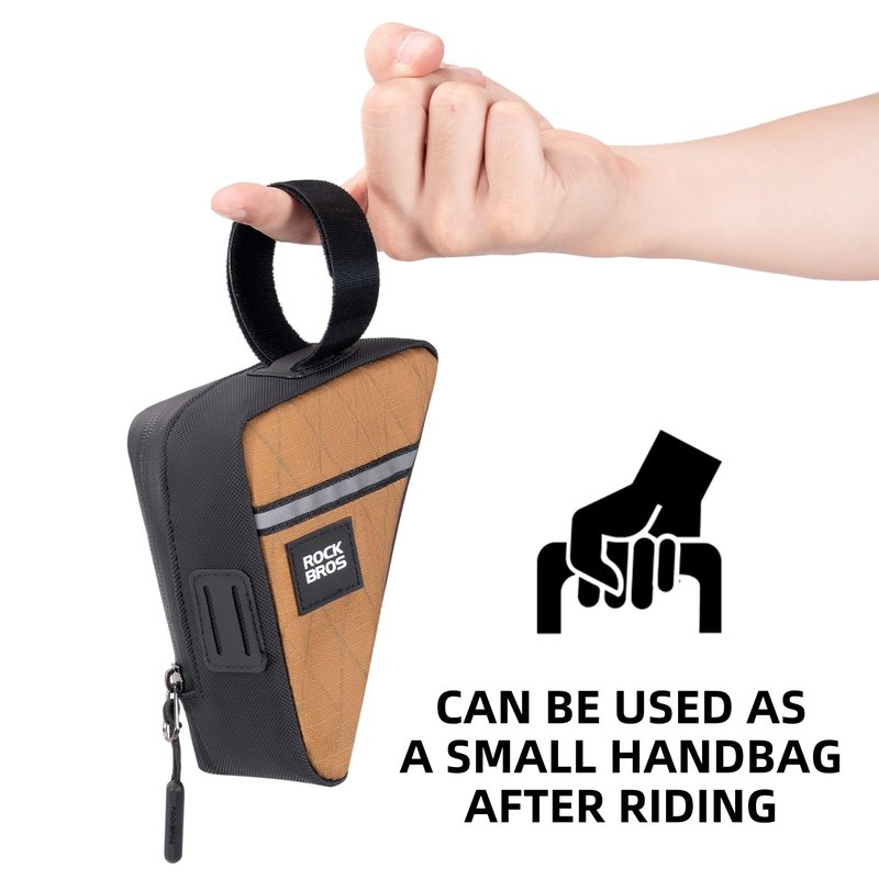 ROCKBROS Bike Frame Triangle Pouch - Waterproof Small Bicycle Bag for Men, Women, Boys, Girls - Road, Folding Bike Accessory