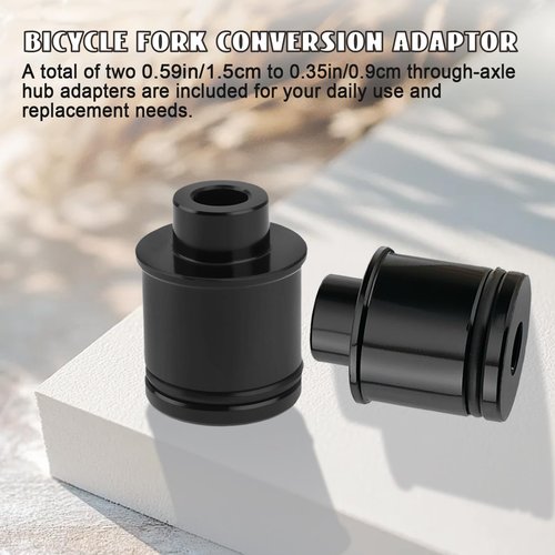 Wshxjzyay 2 Pack Mountain Bike Hub Adapter, Quick Release Hub Converter Adapter, 15 mm to 9 mm Thru Axle Quick Release for Mountain Road Bicycle Cycling Wheel