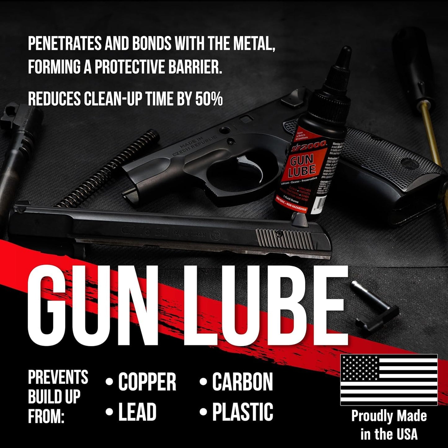 Slip 2000 Gun Lube | Buddy Pack with Needle Tip Applicator | 100% Pure Synthetic CLP | 4 oz & 1 oz Sizes