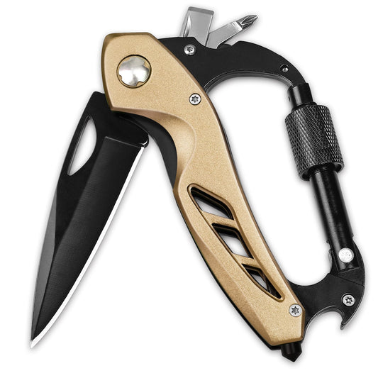 FUNBRO Multitool knife, Gift for Men (Gold)