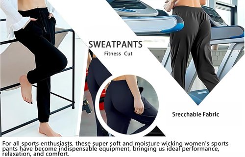 Ludomi Women's Joggers - Comfortable Sweatpants with Pockets for Lounging & Workouts | Stylish Fit