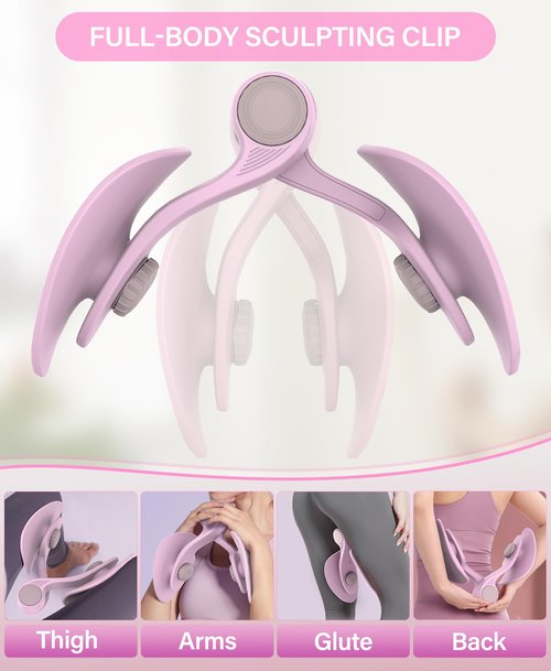 Kegel Exerciser, Pelvic Floor Muscle Exercise Devices for Women, Inner Thigh Exerciser Leg Workout Equipment Thigh Trainer for Male Hip Trimmer Inner Thigh Toner Workout (Pink)
