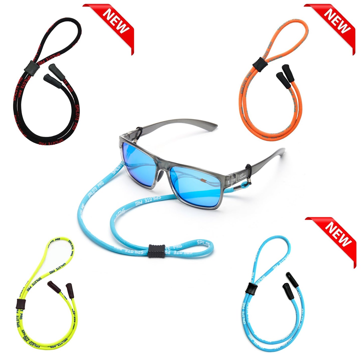 Boelley Eyeglasses String Holder Strap Chain Necklace Rope-Sports Sunglasses Strap Cord Lanyard-Adjustable Eyewear Retainer