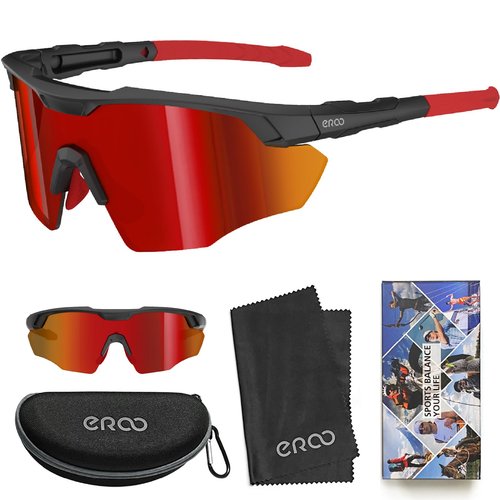 ER00 S596 Sports Shades XL Sunglasses for Men Baseball Running Road Cycling Volleyball MTB outdoor Recreation Gifts ANSI Z87.1 Safety Padel Tennis