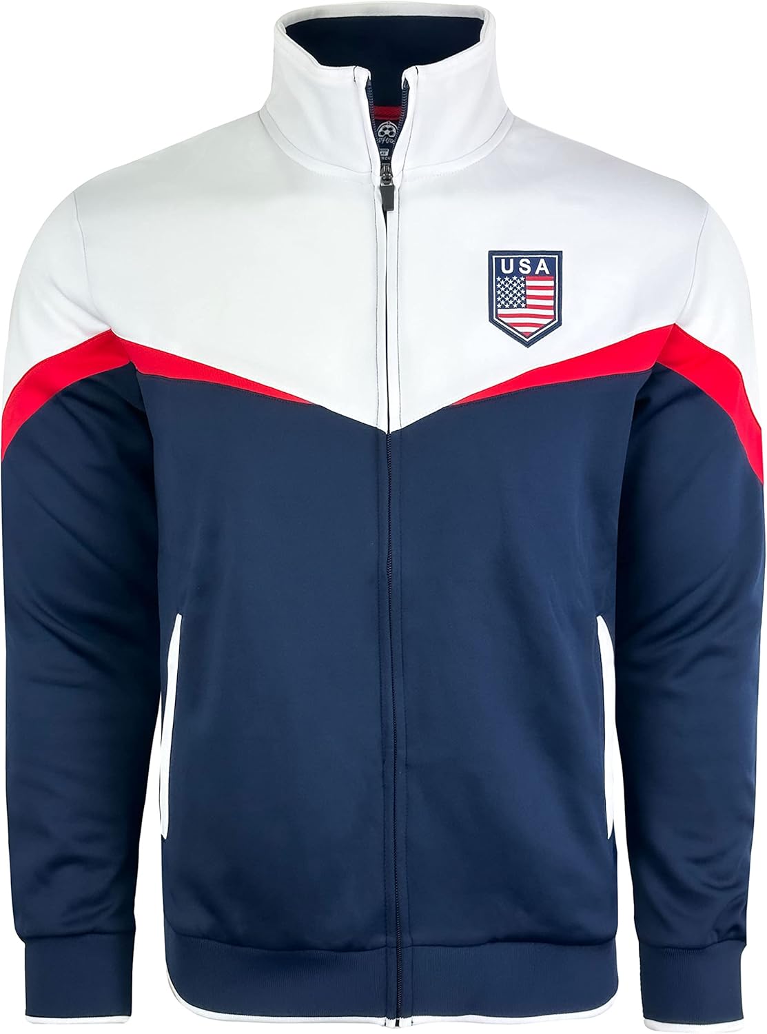 USA Boy's Track Jacket - Youth Full Zip Sweater with Zipper Pockets for Comfort & Style