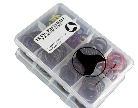 Planet Eclipse Etek 1/2 5X Color Coded Paintball o-Ring Rebuild kit by Flasc Paintball
