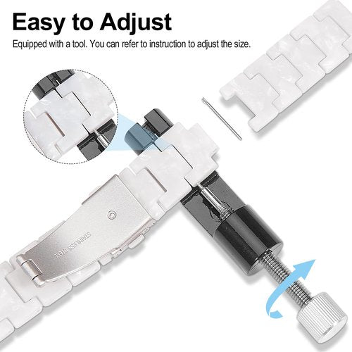 Compatible with Garmin Venu 3 Watch Band Resin, Venu 2/Venu 4 45mm, 22mm Strap Compatible for Forerunner 265/255/Vivoactive 4 Wristband Bracelet Replacement with Stainless Steel Buckle