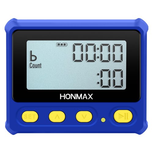 HONMAX 8200 Interval Timer and Stopwatch, Backlight, USB-C Charged, Clock