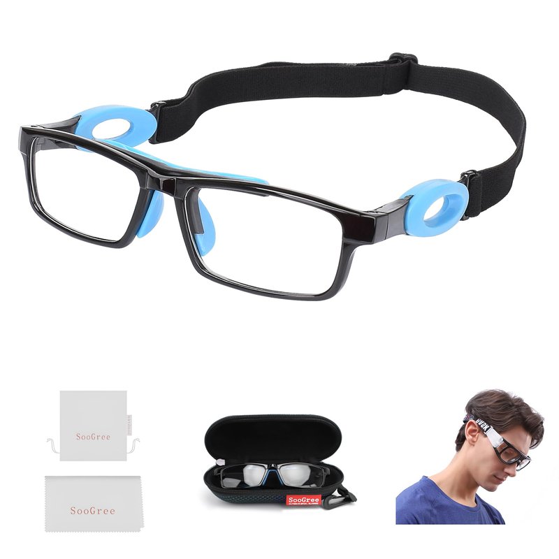 SooGree Squash Goggles, Racquetball Goggles, Safety Glasses for Womens Men, Windproof Outdoor Eyewear, Baseball Running Sports Cycling Goggles