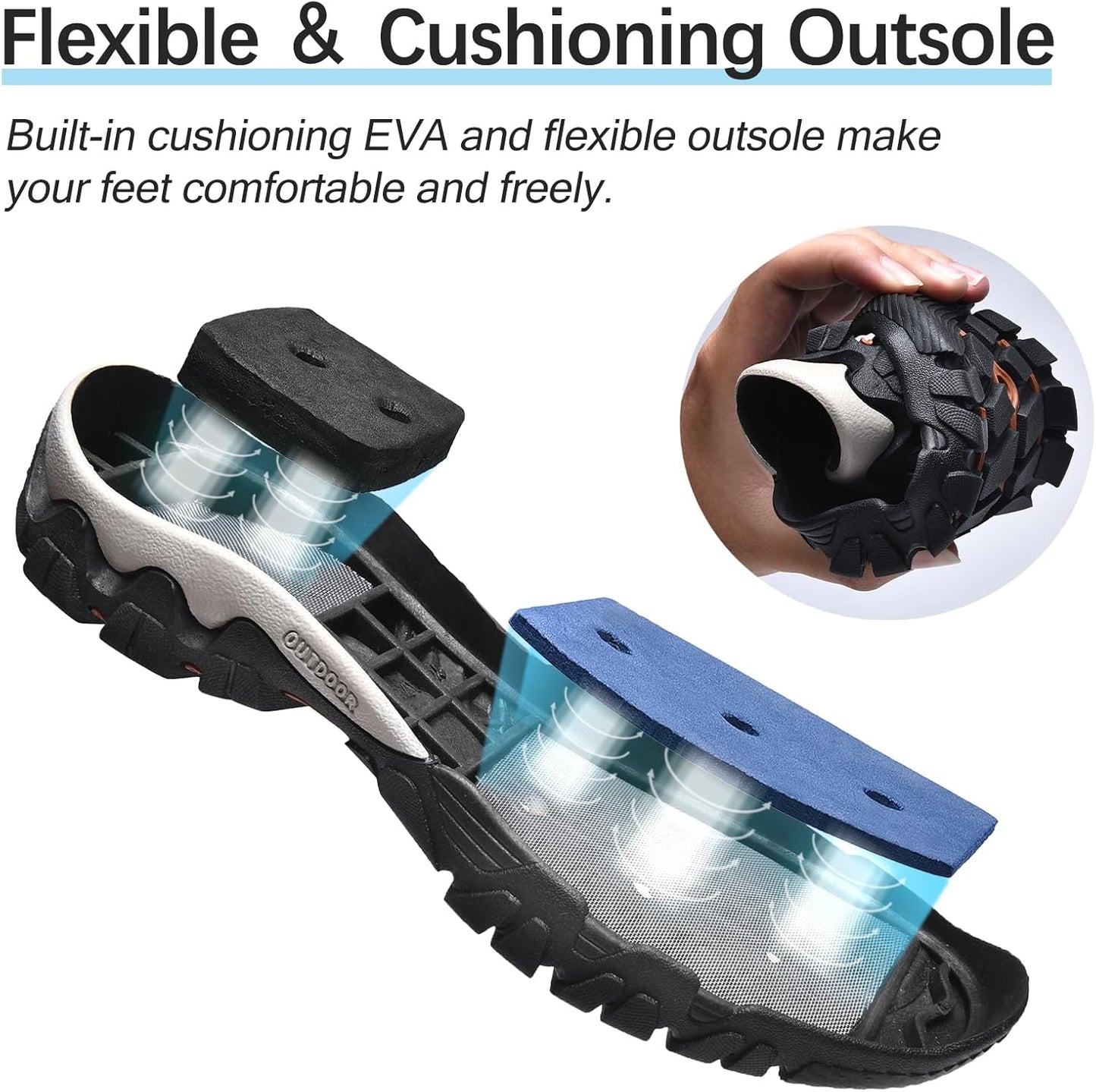 Skiennix Water Shoes - Quick Drying Aqua Footwear for Men | Ideal for Hiking, Fishing, and Beach Activities