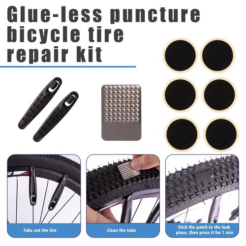 GIYO Mini Bike Pump, Portable Compact Bicycle Pump with Pressure Gauge, Tire Repair Kit, Perfect for Presta & Schrader Frame Mount for Road, Mountain & BMX Cycling, Ball Pump with Needle 120 PSI