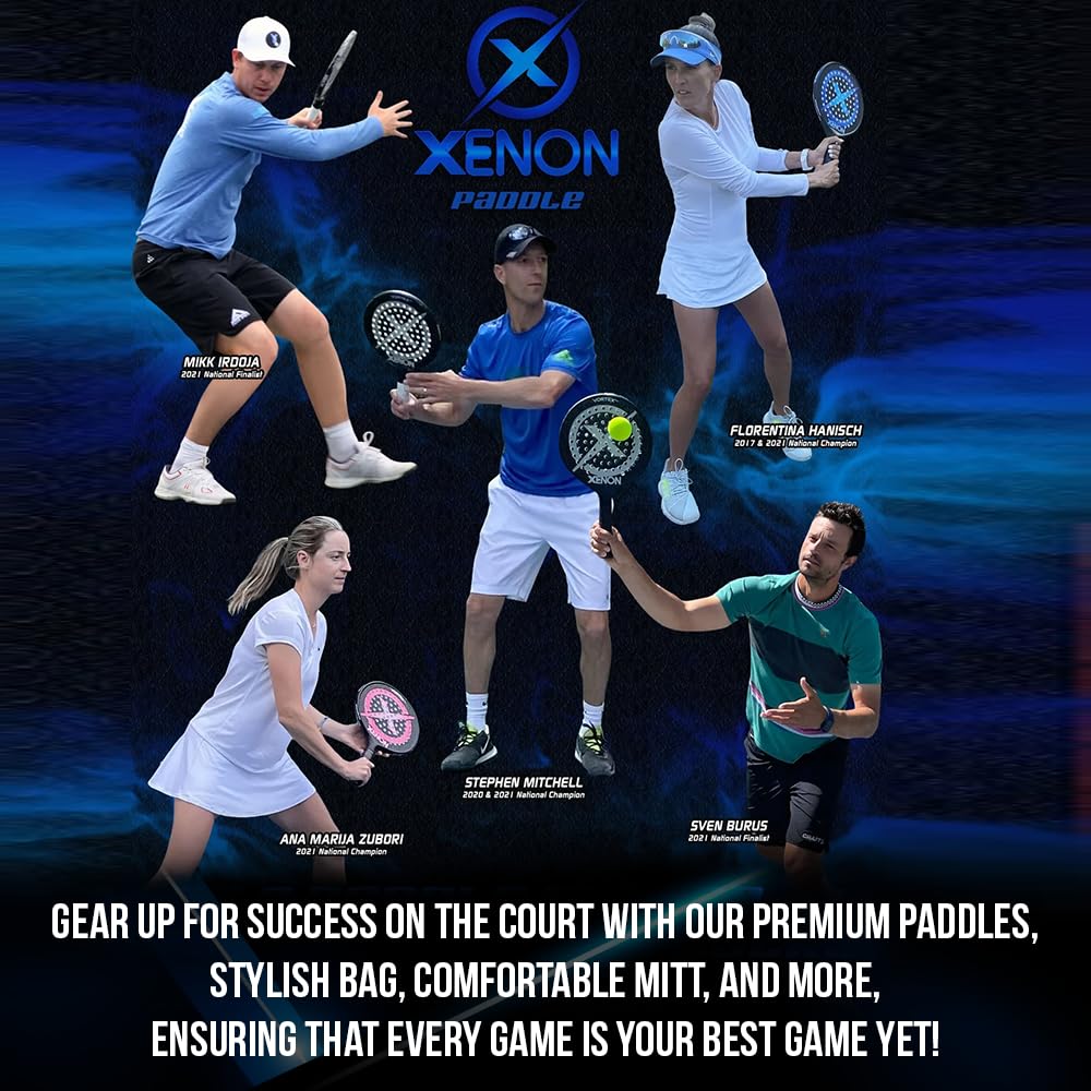 X Platform Tennis Balls by Xenon Paddle, Bright Yellow for High Visibility, Increases Spin, Superb Durability, APTA Approved, 2 Balls per Sleeve (2 Ball Sleeve Championship Edition)