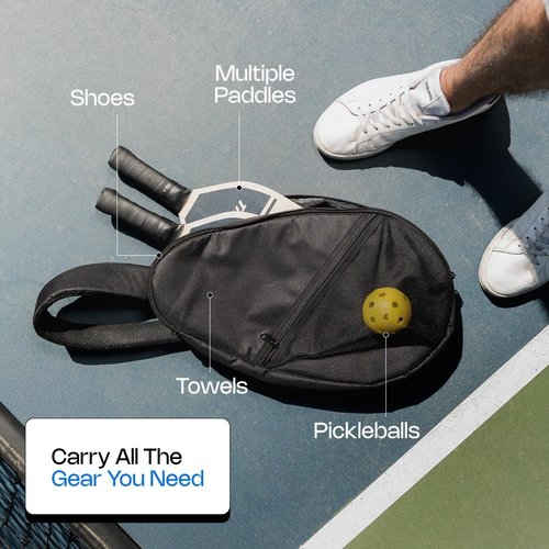 Crossbody for Pickleball - Versatile Satchel for Pickleball Equipment and Accessories - Crossbody Paddle Bag by Kryn
