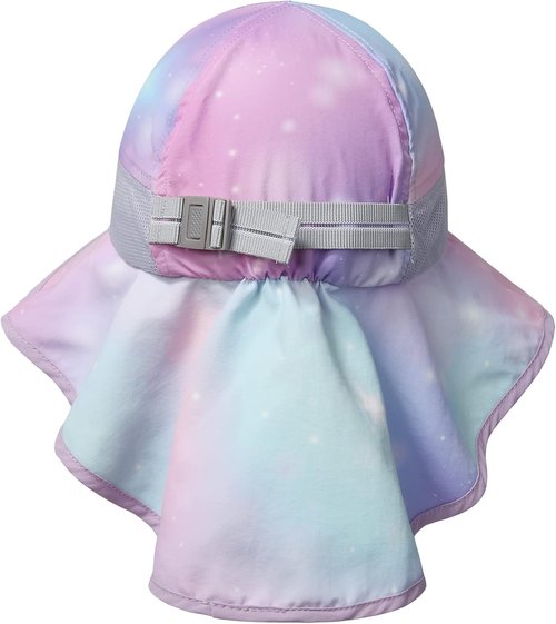 Icolor Kids Sun Hat - UPF 50+ Sun Protection Bucket Hat with Neck Flap | Toddler Summer Beach Hat for Ages 3-10
