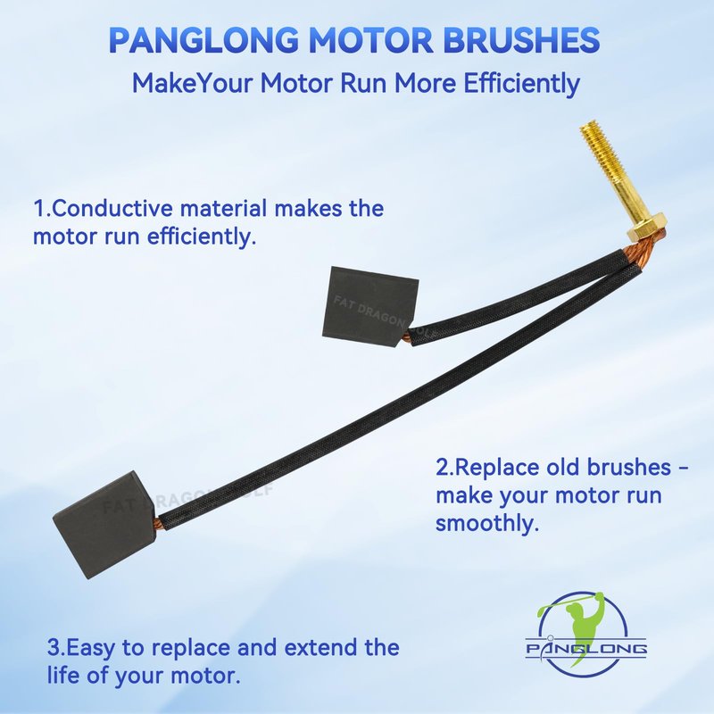 Panglong ADC EZGO Motor Brushes, Club Car Motor Brushes, Golf Cart ADC Motor Brushe Kit Suitable for Club Car and 1997-2009 EZGO TXT Electric Models, OEM# 73120G25, 1021862-01, 1021871-01