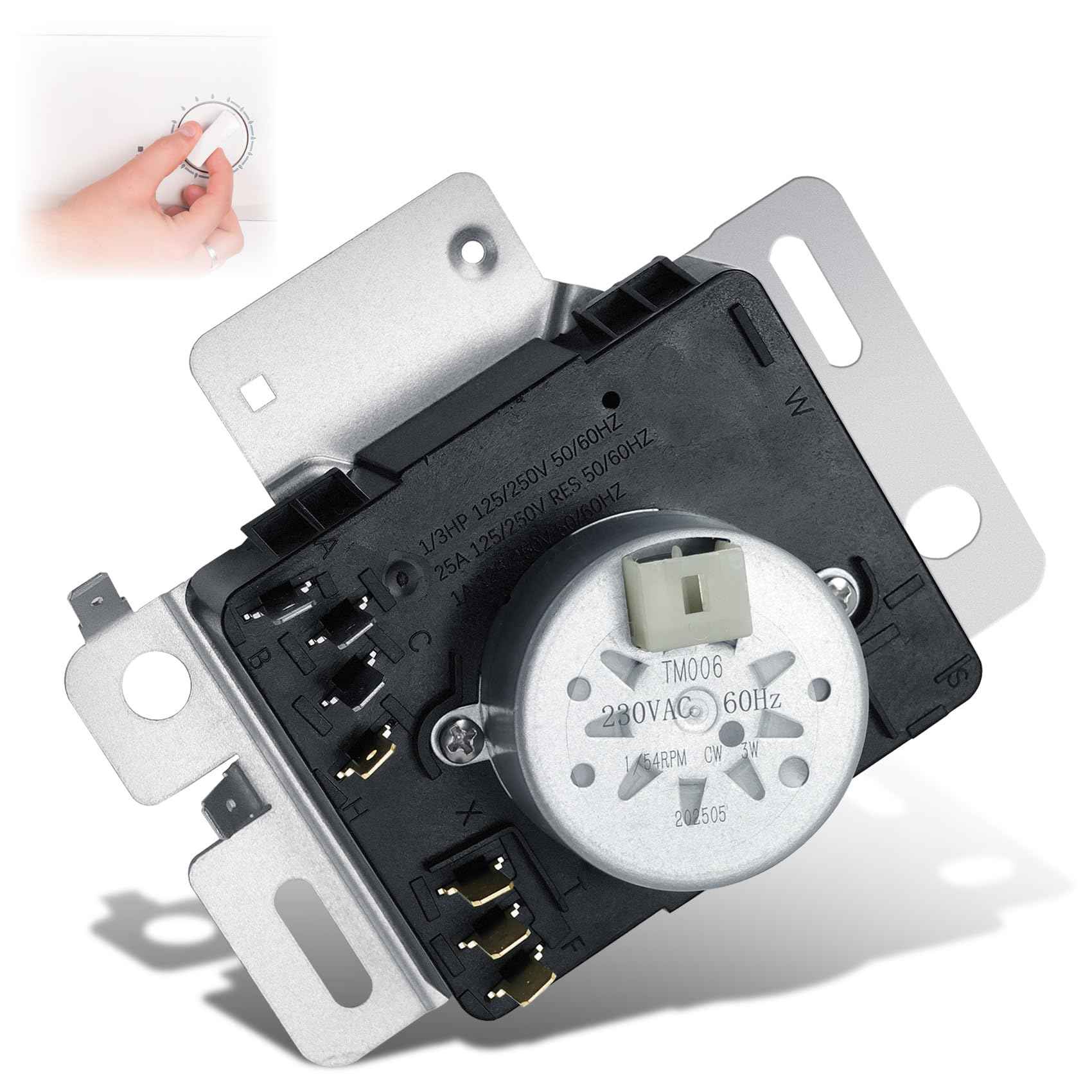 W10745655 W10436308 W10857612 Dryer Timer Compatible with Whirlpool Maytag Amana, W10745655 Dryer Timer Replaces Ap6003908 Ps11731366 4454384 Eap11731366, W10745655 Fits for 4KWED4605FW0 4KMEDC410JW0