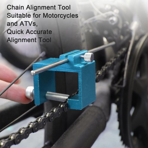 Windance Chain Link Breaker Chain Quick Adjusting Alignment Sprocket Accurate Positioning Tool CNC Aluminum Alloy Chain Repair Tool Kit for Motorcycle ATV Scooter Snowmobile Dirt Bike Bicycle