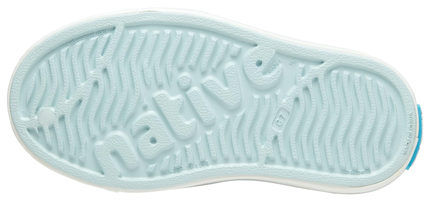 Native Shoes Unisex-Kids Jefferson Sneakers, Skip Blue/Shell White, 11 Little Kid