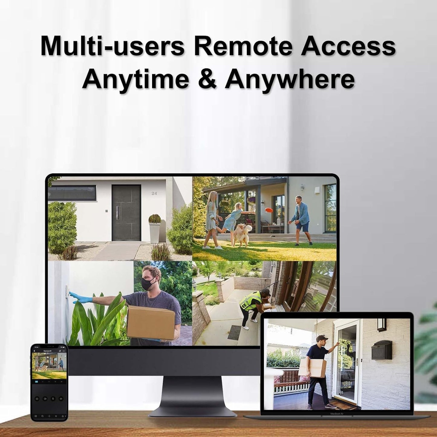 Anpviz 8MP IP PoE Camera, Strobe Light and Audio Alarm, Metal Turret 4K Security Camera Outdoor, 2 Way Audio, Smart Color Night Vision, Human/Vehicle Detection, IP67 Waterproof, 2.8mm Lens (H Series)