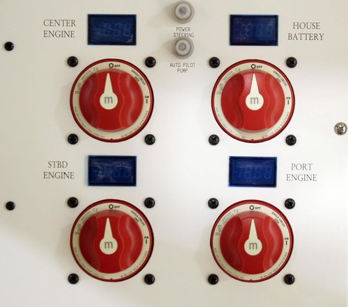 Blue Sea 6006 m-Series Mini Battery Switch - Single Circuit ON/OFF, Compact Red Design