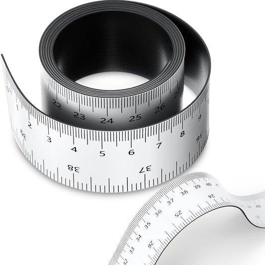 Relaxweex 1 Pcs 39.37 Inch Magnetic Ruler Flexible Magnetic Ruler Magnet Measuring Tape with Both Inches and Centimeters, Suitable for Whiteboard, Lathes, Workshops, Table Saws, Mills, Easy to Take