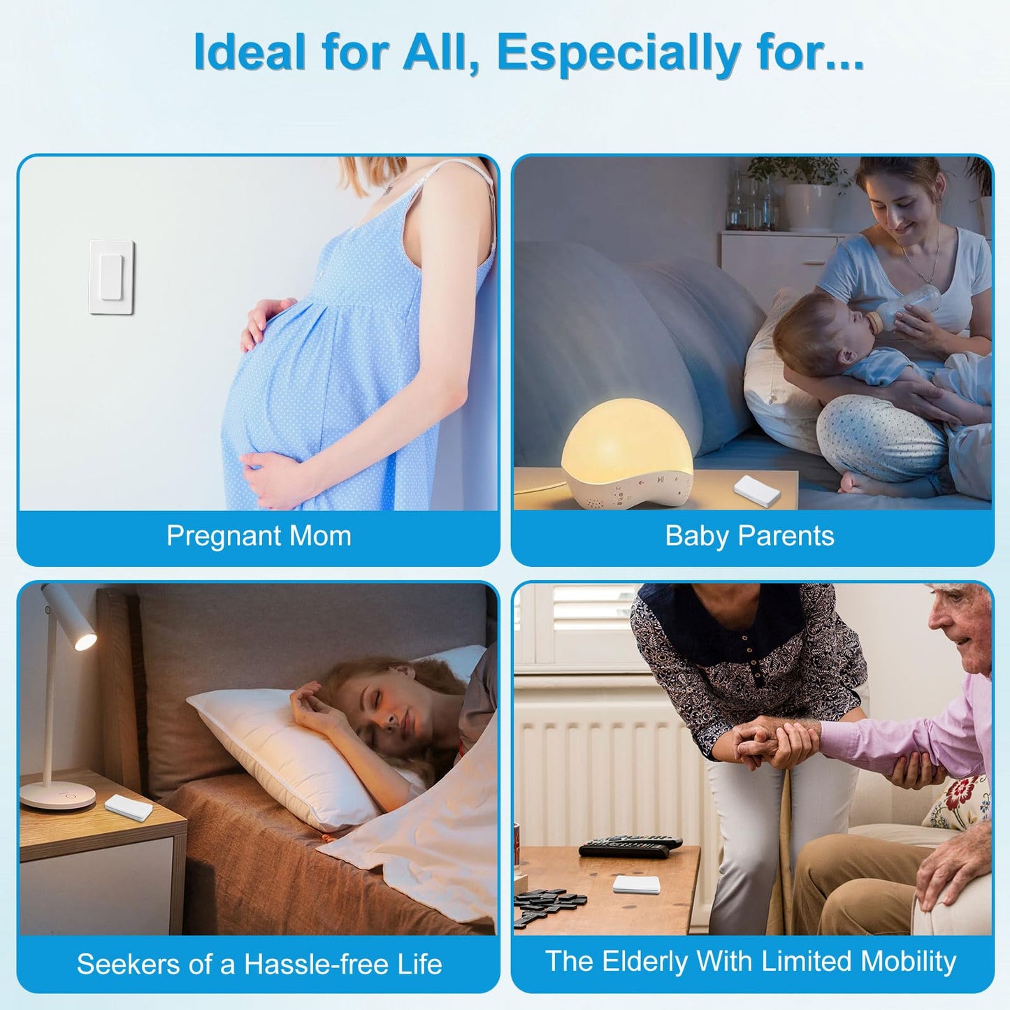 Remote Switch Outlet,GreenCyle Remote Control Outlet Plug with Switch,Wireless On/Off Light Switches Wall Mounted,15A/1500W,TUV List,No Wiring Needed,500ft RF Range,for Lamp,Fans,Household Appliances