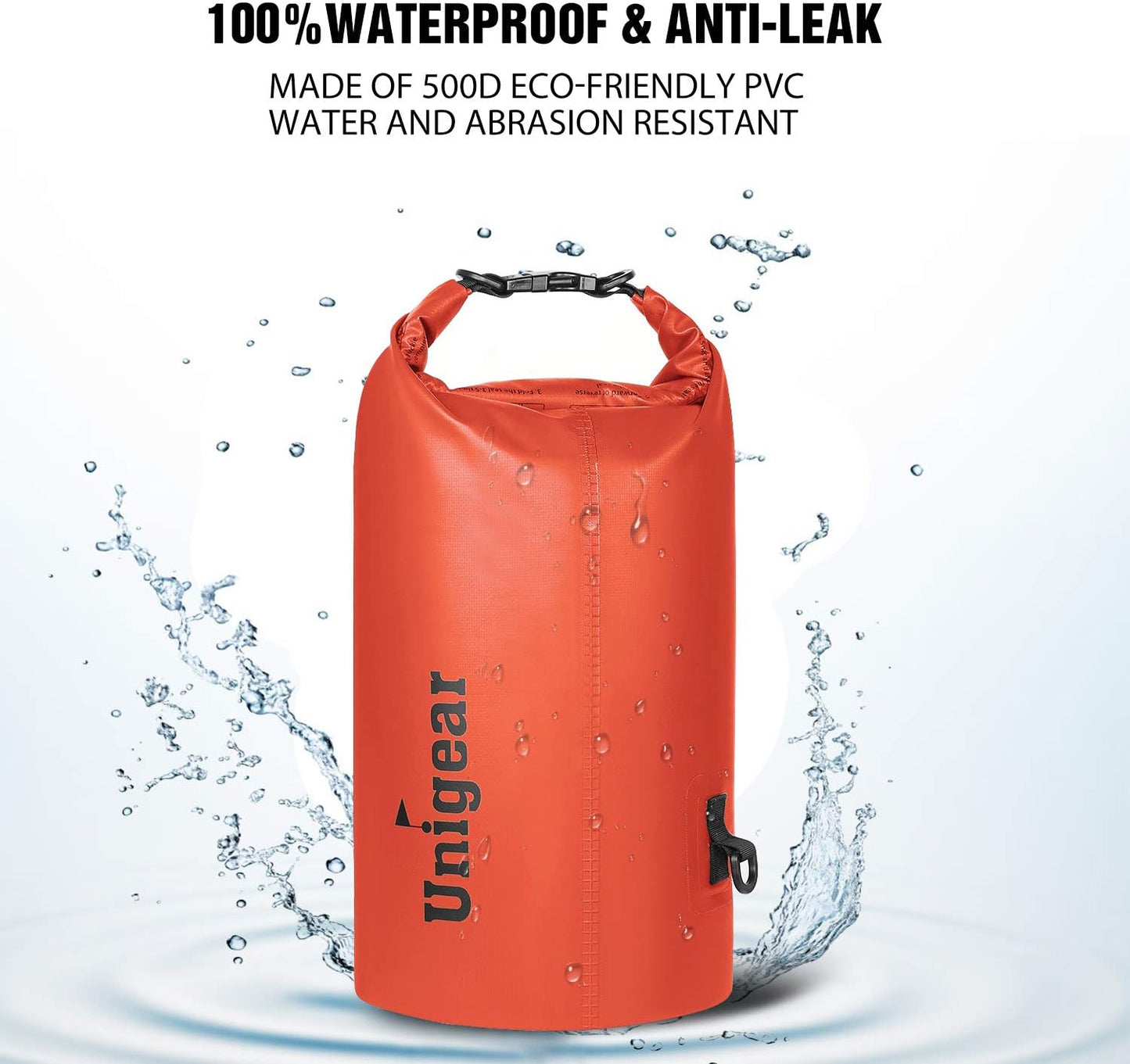 Unigear Waterproof Dry Bag - Lightweight Floating Storage for Kayaking, Boating, Fishing | 2L-40L Sizes