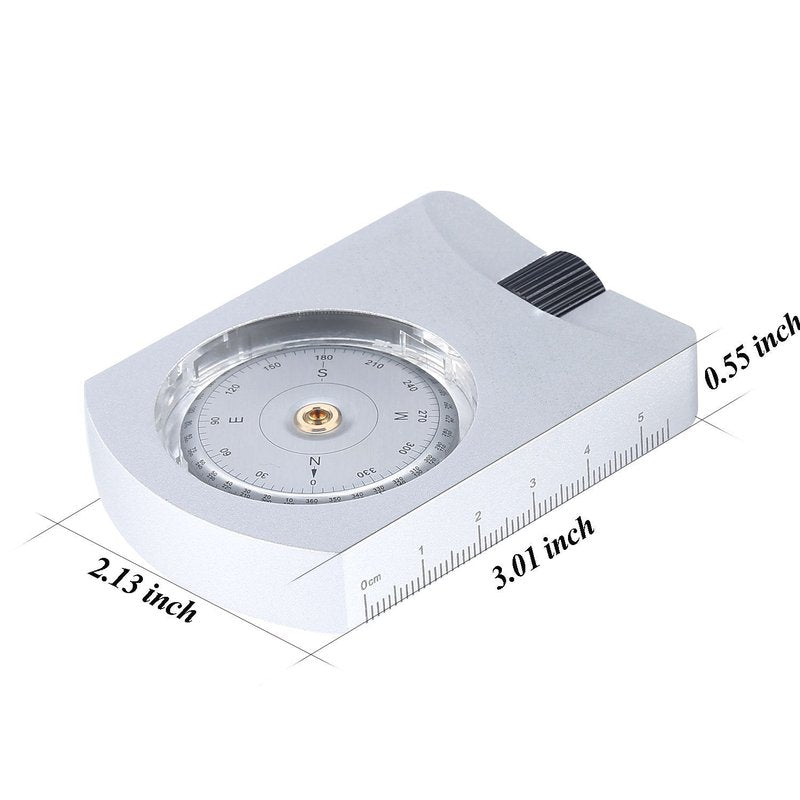 Professional Mini Altimeter Aluminum Sighting Clinometer Slope/Height Measurement Tilt Level Meter Angle Finder Clinometer Gauge Measurement Tool