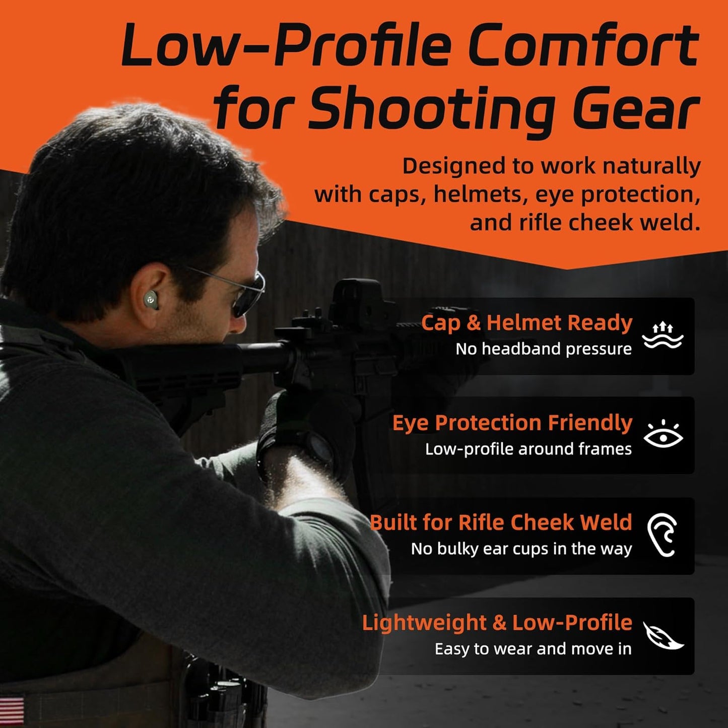 ProHear EP05 Electronic Shooting Earbuds - Bluetooth, SNR 29dB Hearing Protection & DSP Noise Reduction