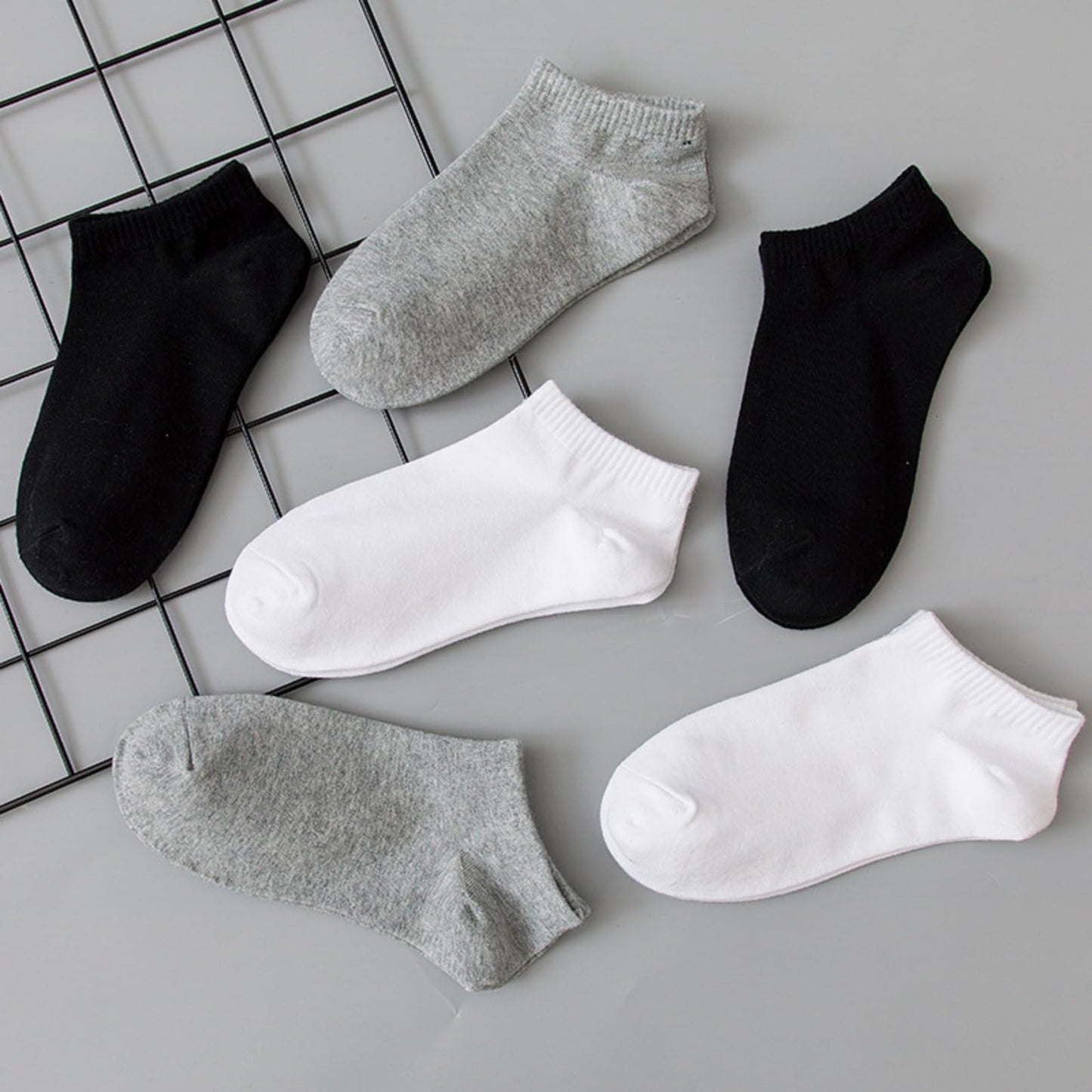 VEHICAR 60 Pairs Bulk Socks Individually Packaged, One Size Unisex Casual Athletic Sock for Running Gym Travel Trips, Low-Cut Ankle Ideal for Homeless Donation, Men & Women Universal