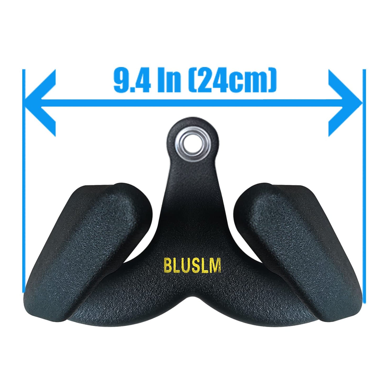 BLUSLM LAT Pull Down Bar for Cable Machine, LAT Pulldown Attachments T-bar V-bar Cable Attachment for Gym, Back Tricep Strength Training Handle