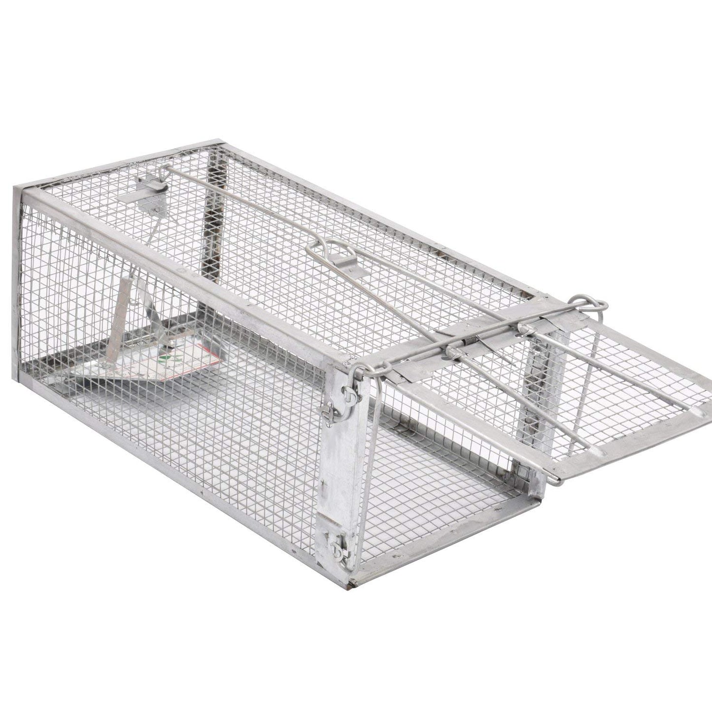 Kensizer Humane Rat Trap, Chipmunk Rodent Trap that Work for Indoor and Outdoor Small Animal - Mouse Voles Hamsters Live Cage Catch and Release 1-Pack Small 10.5" L x 5.5" W x 4.5" H