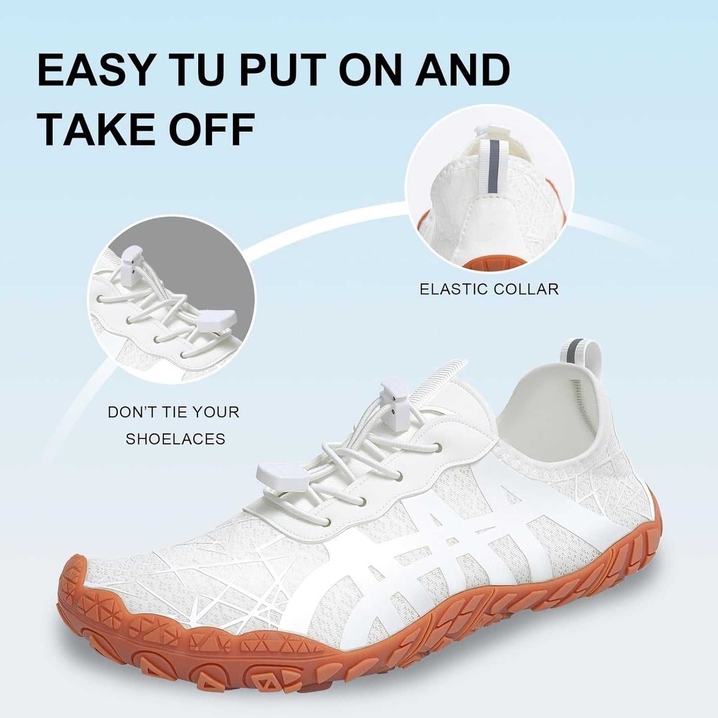 Skiennix Barefoot Shoes - Pro-Healthy Non-Slip Water Footwear for Men & Women | Wide Toe Design